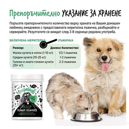 Bugalugs Dental Plaque Remover Cat - Натурална пудра от ирландски водорасли за премахване на зъбна плака за котки 70 гр