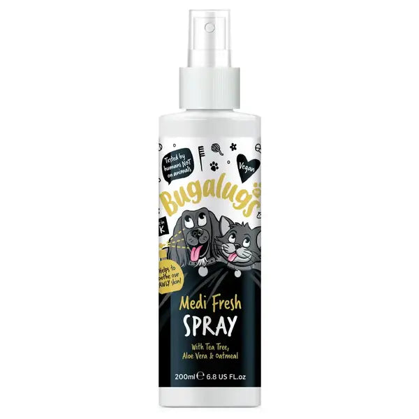 Bugalugs Medi Fresh Soothing Spray - Успокояващ спрей за чувствителна и сърбяща кожа 200 мл