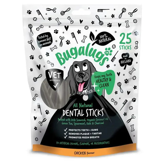 Bugalugs Dental Sticks All Natural Chicken Flavour Seaweed 500gr