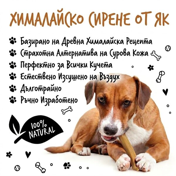Small Handmade Himalayan Cheese Bones - супер твърди блокчета от сирене 5 бр, 105 гр