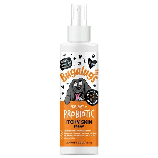 Bugalugs Probiotic Itchy Skin Spray for Dogs - Пробиотичен спрей против сърбеж и кожни раздразнения