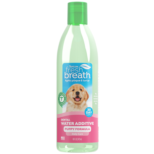TropiClean Fresh Breath Dental Water Additive for Puppies - Добавка за вода за свеж дъх и дентална г