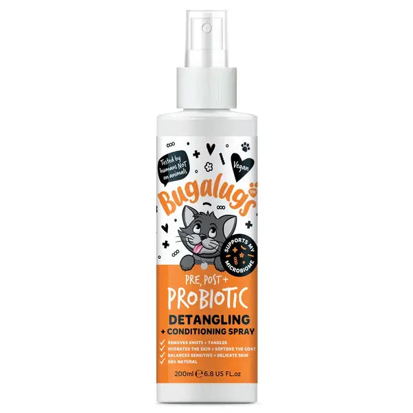 Bugalugs Probiotic Detangling Spray for Cats - Пробиотичен груминг спрей 200ml