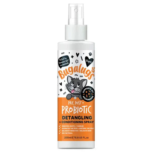 Bugalugs Probiotic Detangling Spray for Cats - Пробиотичен груминг спрей 200ml