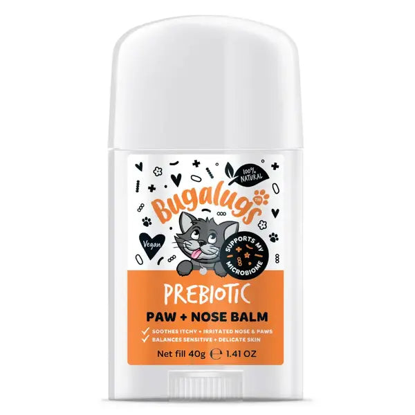 Bugalugs Probiotic Balm Stick Paw, Nose & Skin for Cats - Пробиотичен балсам под формата на стик за защита и хидратация на лапи, нос и кожа 40 gr