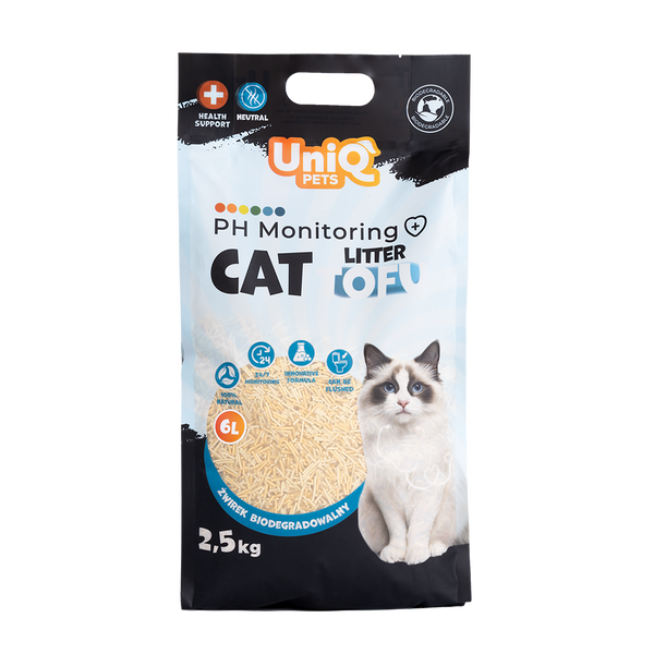 Uniq Pets Cat Tofu Cat Litter Neutral котешка тоалетна с pH мониторинг 2.5kg