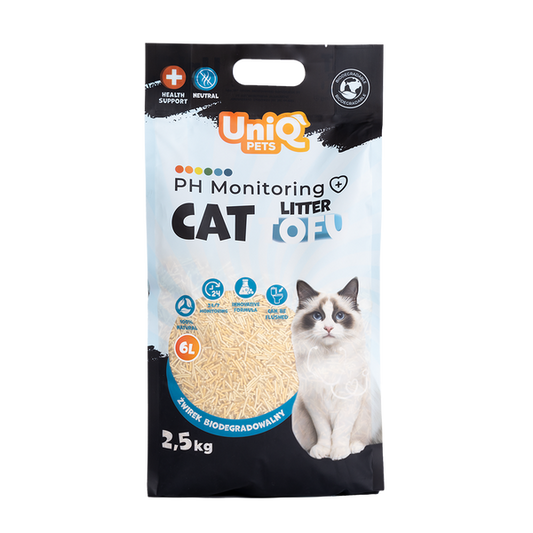Uniq Pets Cat Tofu Cat Litter Neutral котешка тоалетна с pH мониторинг 2.5kg