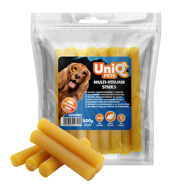 Uniq Pets Dog Snacks Sea & Harvest Multi-Vitamin Sticks - мултивитаминни стикчета за кучета 500 g