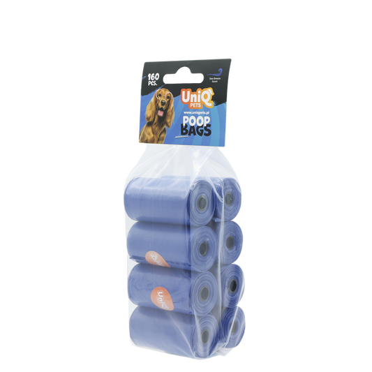 Uniq Pets Dog Poop Bags Sea Breeze 8 Rolls - ароматизирани торбички за кучета 160 броя