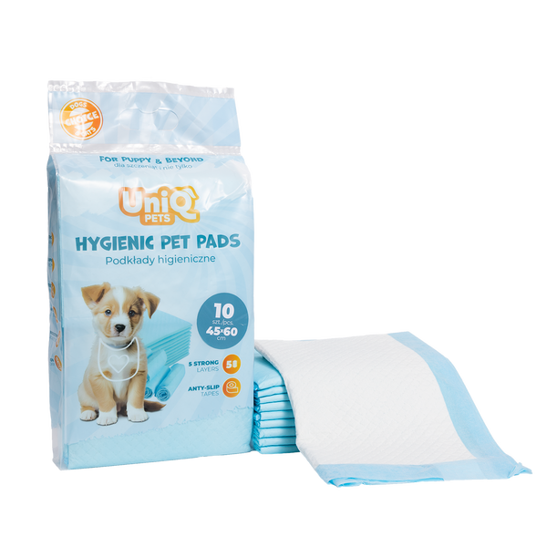 Uniq Pets Hygienic Pet Pads 45 x 60cm 10pcs - хигиенни пелени за кучета