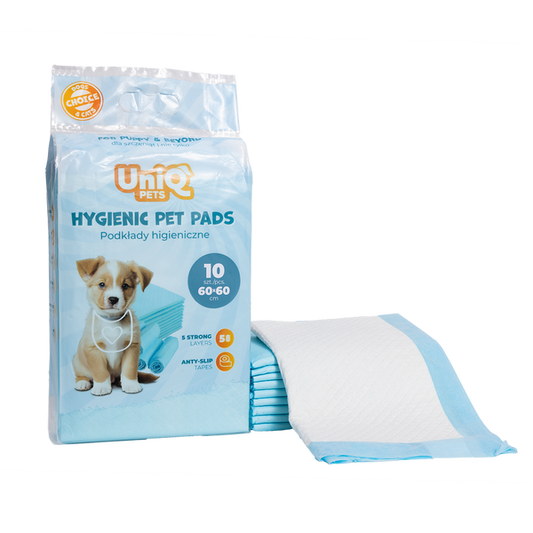 Uniq Pets Hygienic Pet Pads 60 x 60cm 10pcs - хигиенни пелени за кучета