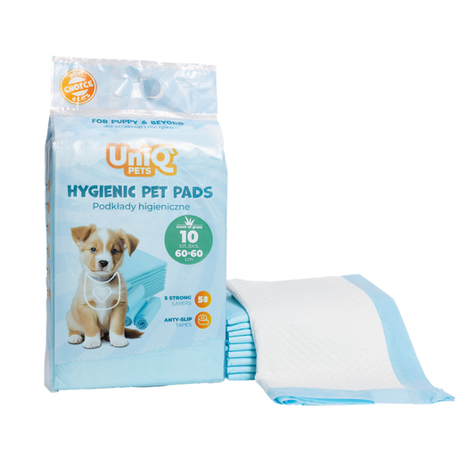 Uniq Pets Pet Pads Grass Scent 60 x 60cm 10pcs - пелени с аромат на трева