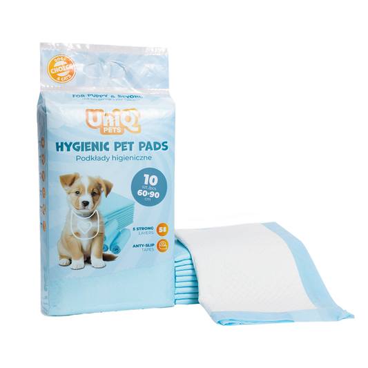 Uniq Pets Pet Pads Blue 60 x 90cm 10pcs - хигиенни пелени за големи кучета