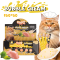 Uniq Pets Cat Bubble Cream Chicken with Cat Grass Creamy Cat Treat, 15 g