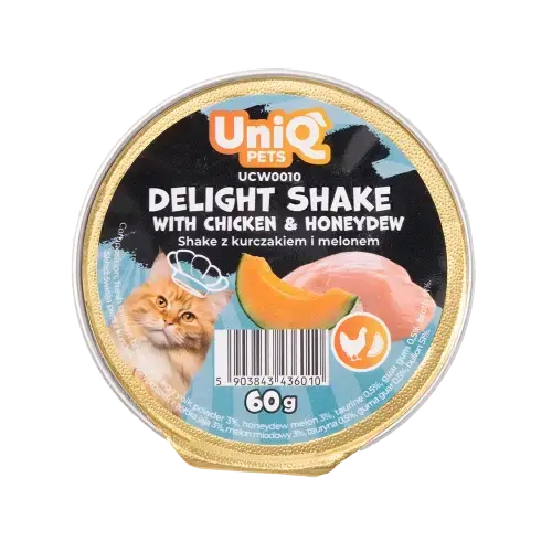 Uniq Pets Fruity Shake Chicken Honeydew 60gr - кремообразна храна за котки
