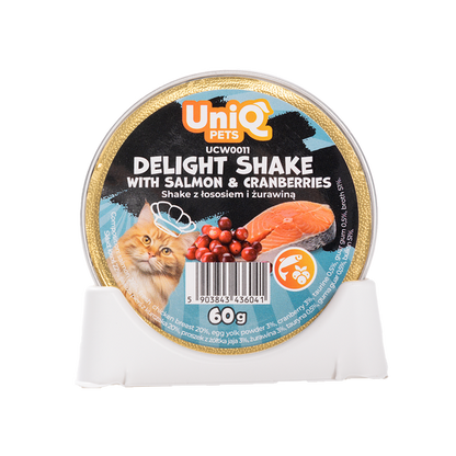 Uniq Pets Fruity Shake Salmon Cranberries 60g - кремообразна храна за котки