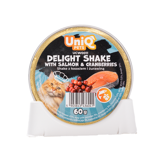 Uniq Pets Fruity Shake Salmon Cranberries 60g - кремообразна храна за котки
