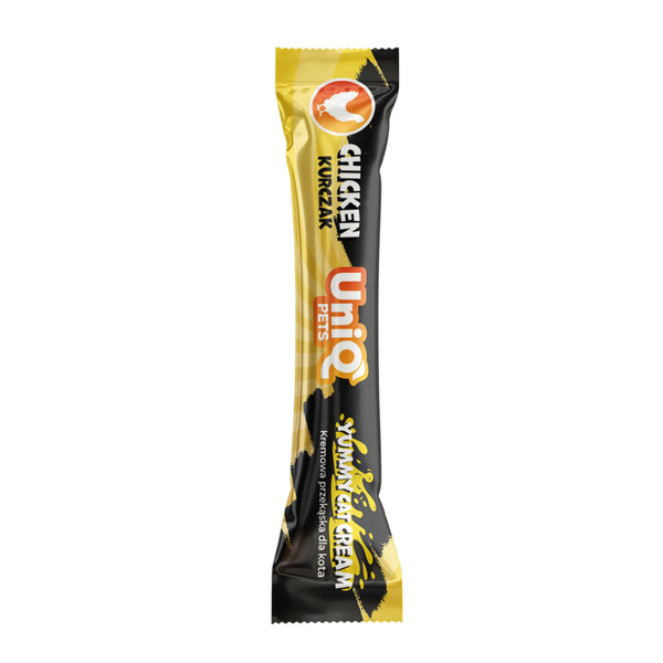 Uniq Pets Cat Cream Chicken 15g - кремообразно лакомство за котки