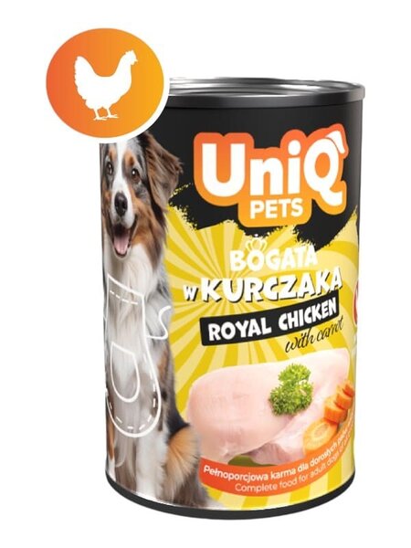 Uniq Pets Dog Wet Food Royal Chicken 375g - мокра храна за кучета с пилешко
