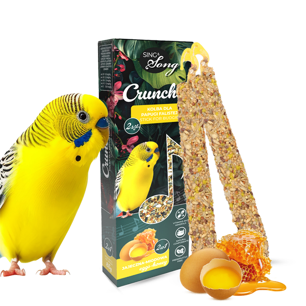 SING & SONG WildWings Cruncher Egg + Honey хрупкаво лакомство за папагали, 85 г хрупкаво лакомство за папагали, 85 г