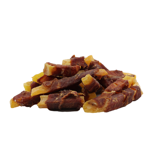 Uniq Pets Dog Snacks Duo Duck Wraps Sweet Potato лакомства за кучета с патешко и сладък картоф, 500 г