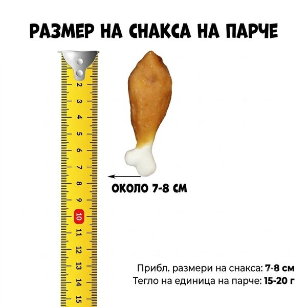 Uniq Pets Dog Snacks Handcraft Chicken Legs лакомства за кучета с пилешко, 500 г