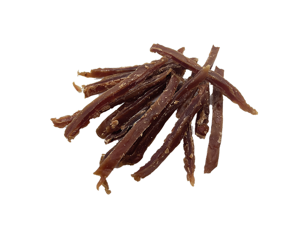 Uniq Pets Meaty Soft Duck Strip Dog Treats, 80 g