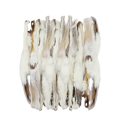 Uniq Pets Dog Snacks Natural Rabbit Ears with Fur натурални заешки уши с козина за кучета, 300 г