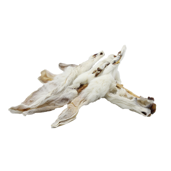 Uniq Pets Dog Snacks Natural Rabbit Ears with Fur натурални заешки уши с козина за кучета, 300 г