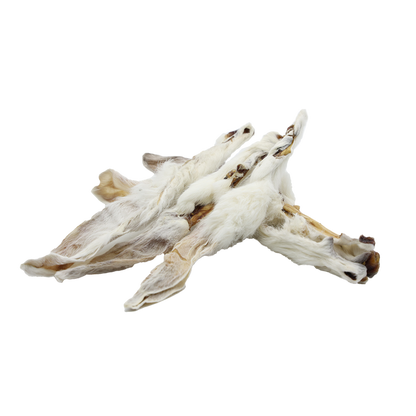 Uniq Pets Dog Snacks Natural Rabbit Ears with Fur натурални заешки уши с козина за кучета, 300 г