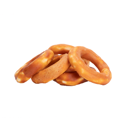 Uniq Pets Dog Snacks Rawhide Chicken Wraps Rings дъвчащи рингове за кучета, 12 см, 500 г