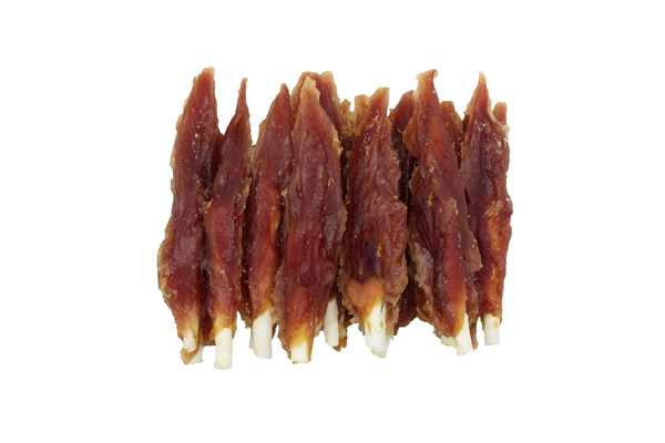 Uniq Pets Dog Snacks Rawhide Duck Breast on Rawhide Sticks дъвчащи стикове за кучета с патица, 500 г