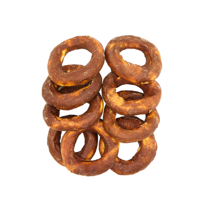 Uniq Pets Dog Snacks Rawhide Lamb Meat on Rawhide Rings дъвчащи рингове за кучета с агнешко, 500 г