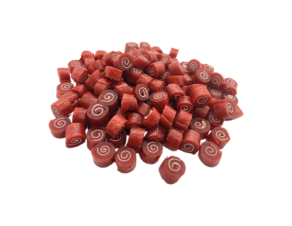 Uniq Pets Dog Snacks Sniffy Mini Lamb Pollock Rolls мини рулца за кучета с агнешко и риба, 80 г
