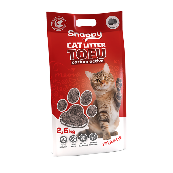 Uniq Pets Cat Snappy Cat Litter Tofu Carbon Active биоразградима тофу котешка постелка с активен въг