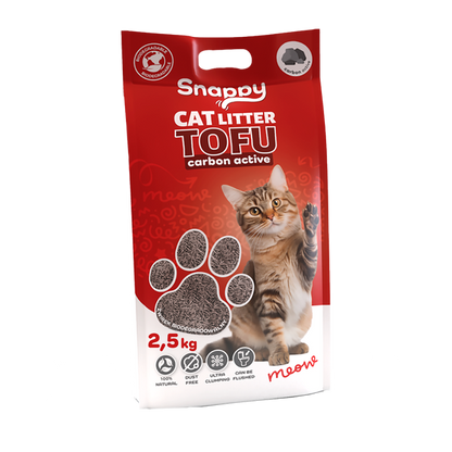 Uniq Pets Cat Snappy Cat Litter Tofu Carbon Active биоразградима тофу котешка постелка с активен въг