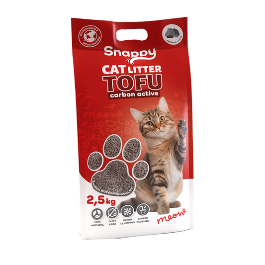 Uniq Pets Cat Snappy Cat Litter Tofu Carbon Active биоразградима тофу котешка постелка с активен въг