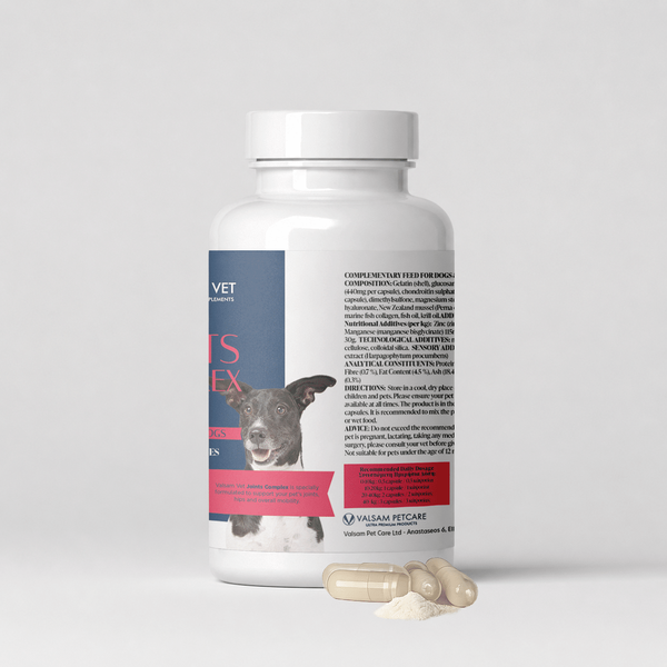 Valsam Vet Joints Complex добавка за стави за кучета и котки, 60 капсули