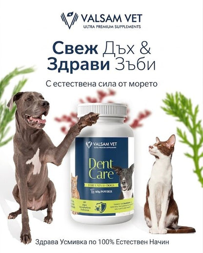 Valsam Vet DentCare добавка за устна хигиена за кучета и котки, 60 г
