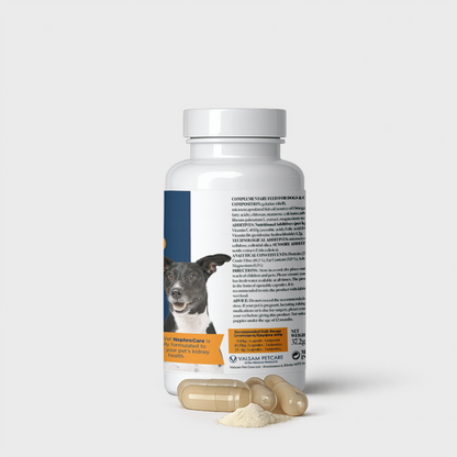 Valsam Vet NephroCare подкрепа за бъбречната функция за кучета и котки, 60 капсули