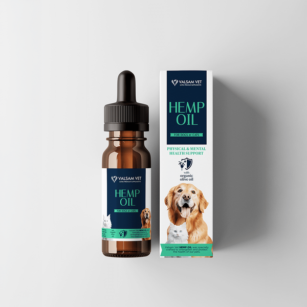 Valsam Vet Hemp Oil със CBD за кучета и котки, 20 мл