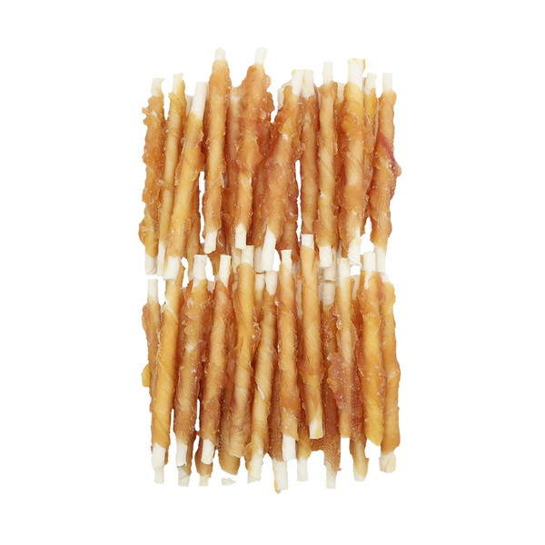 Uniq Pets Rawhide Chicken Wrap Sticks Dog Chew Treats, 12 cm, 500 g