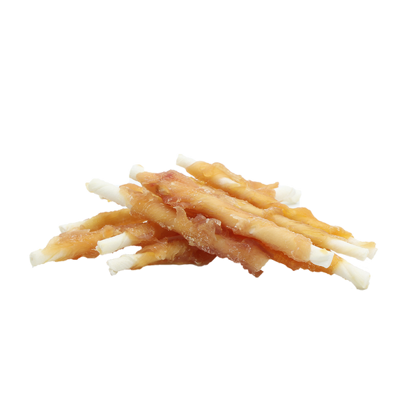 Uniq Pets Rawhide Chicken Wrap Sticks Dog Chew Treats, 12 cm, 500 g