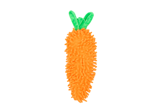 Uniq Pets Plush Dog Toy Squeakies Chenille Carrot плюшена играчка морков за кучета със звук, 28 x 10