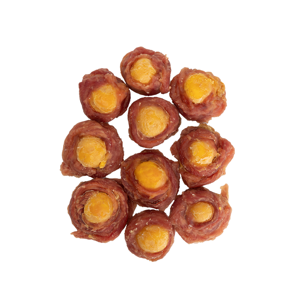 Uniq Pets Dog Snacks Handcraft Duck Wraps Egg Yolk лакомства за кучета с патешко и яйчен жълтък, 250 g