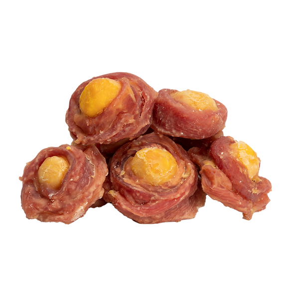 Uniq Pets Dog Snacks Handcraft Duck Wraps Egg Yolk лакомства за кучета с патешко и яйчен жълтък, 250 g