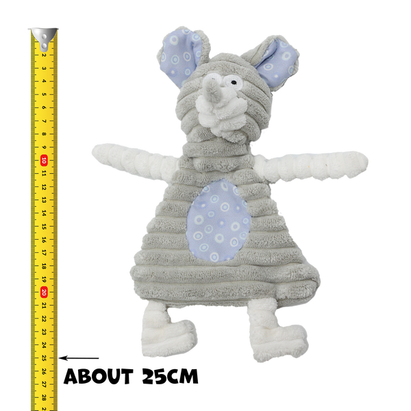 Uniq Pets Plush Dog Toy Rustly Rustling Mouse плюшена шумоляща играчка мишка за кучета, 25 x 16 x 3