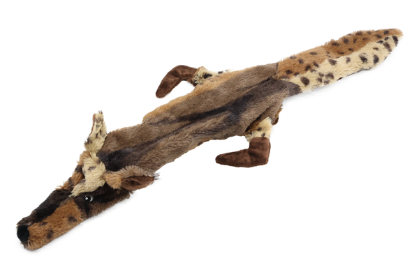 Uniq Pets Plush Dog Toy Rustly Rustling Wolf Long дълга плюшена шумоляща играчка вълк за кучета, 58 x 31 x 3 cm