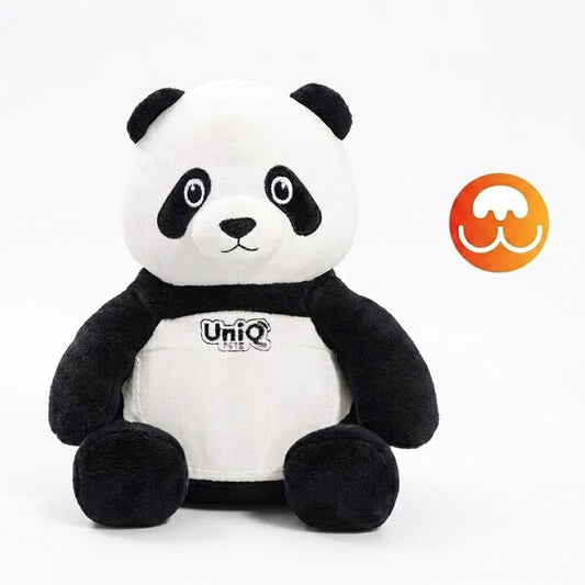 Uniq Pets Plush Dog Toy Sniffies Giant Panda плюшена играчка панда за кучета с писукане, 23,3 x 19,3