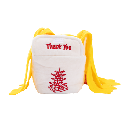 Uniq Pets Plush Dog Toy Sniffies Rustling Noodle Box плюшена шумоляща играчка нудъл бокс за кучета, 14,5 x 11 x 11,5 cm